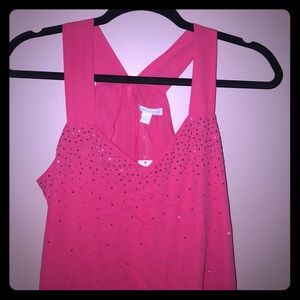 Pink sparkly top ! :)